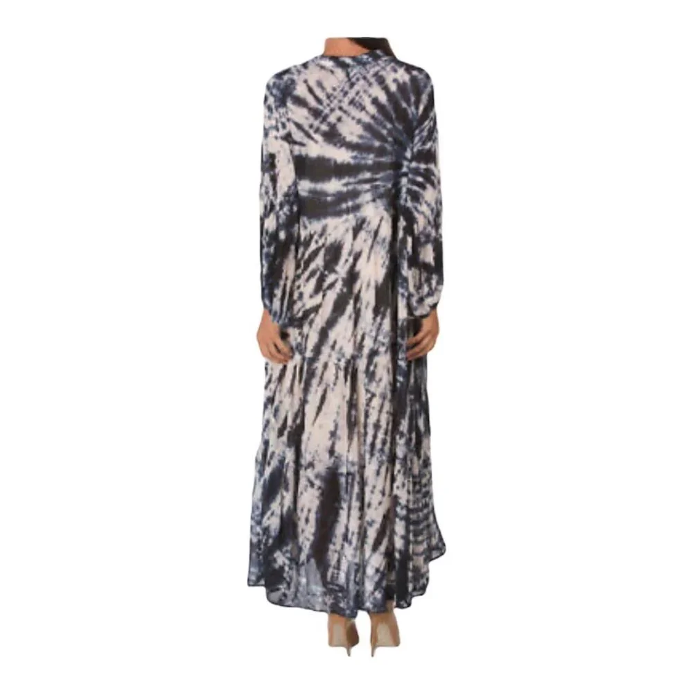 NWT Young Fabulous & Broke Black & White Tie-Dye Tallia Maxi Midi Dress S - Picture 2 of 11
